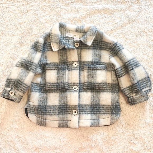 Zara Jackets & Coats Zara Toddler Girl Plaid Shacket Poshmark